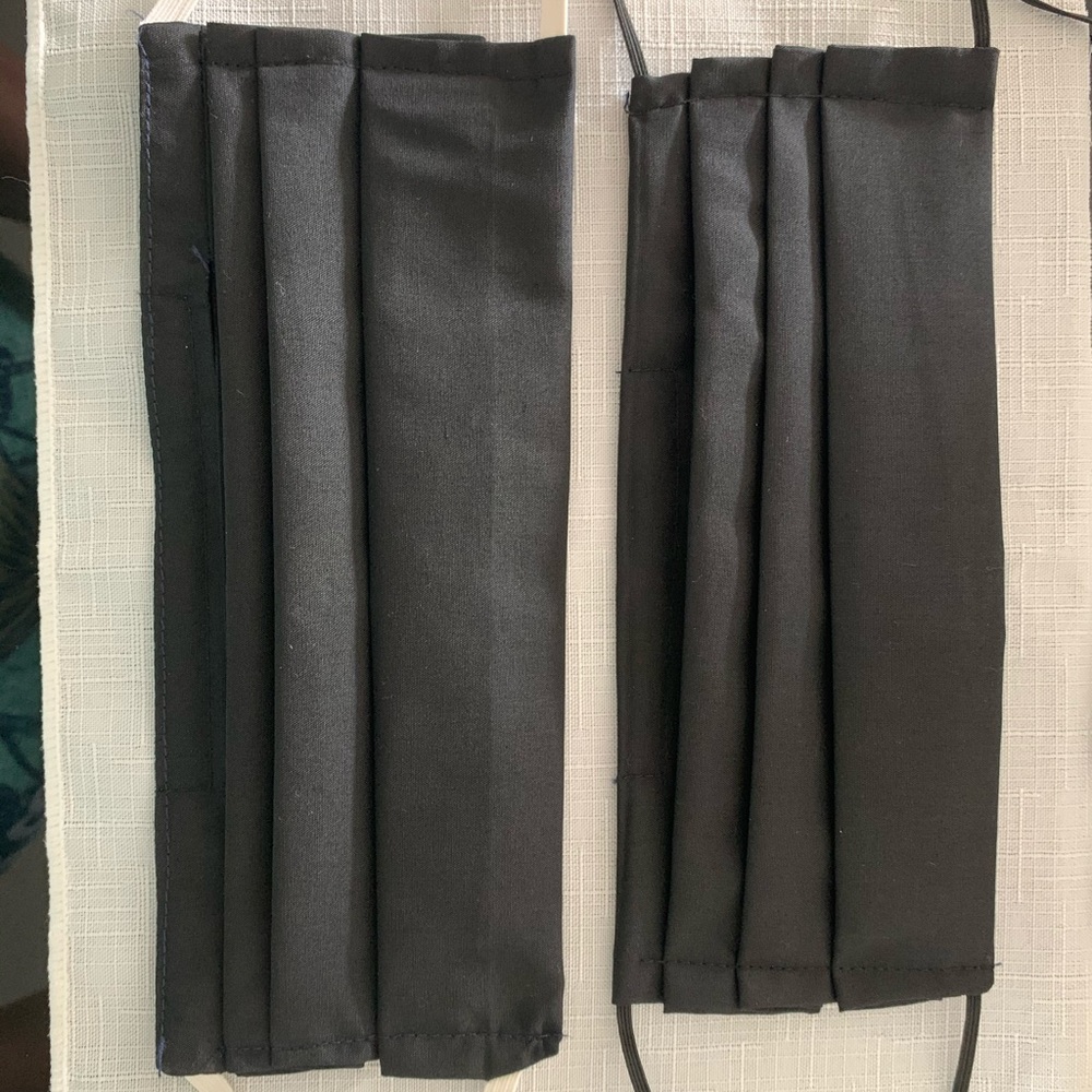 Black reusable cotton masks . 2 for $25